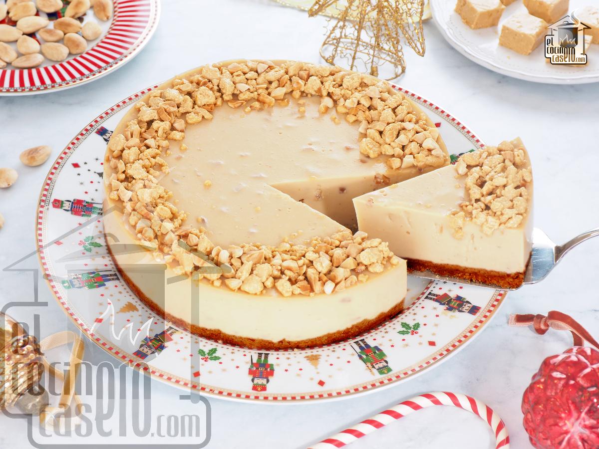 Tarta de turrón sin gluten