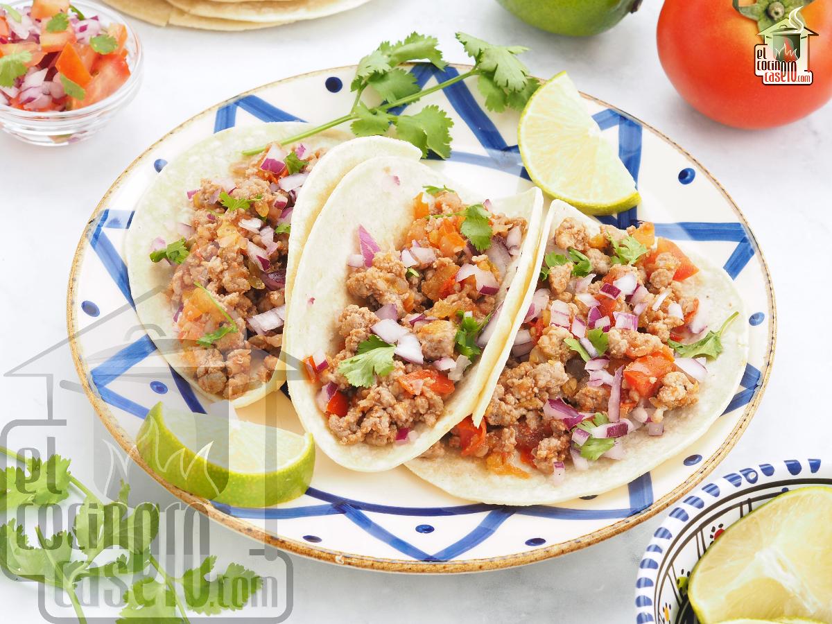 Tacos de carne picada