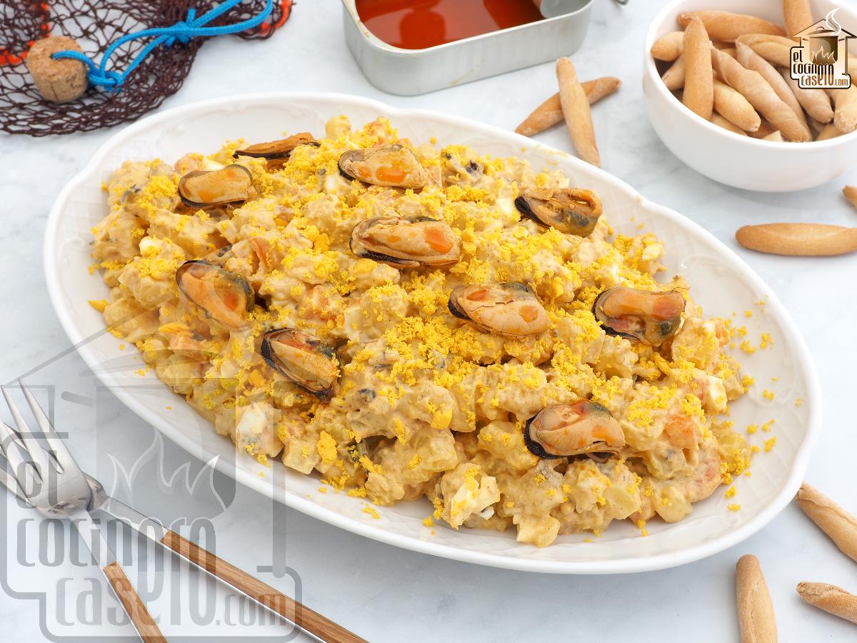 Ensaladilla de mejillones en escabeche