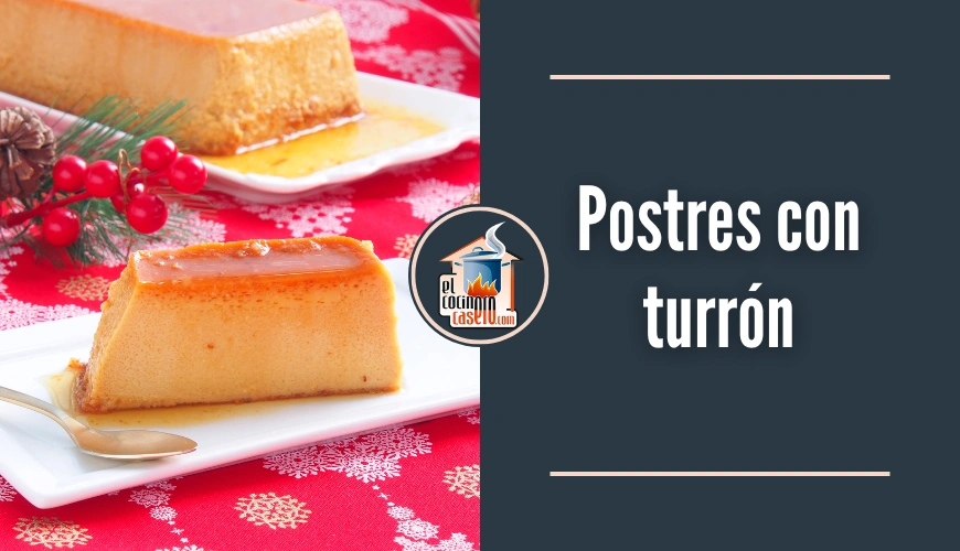 Postres con turrón